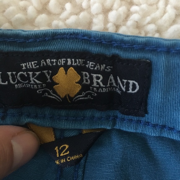 🌵•Lucky Brand• Girls Teal Shorts - Picture 4 of 6